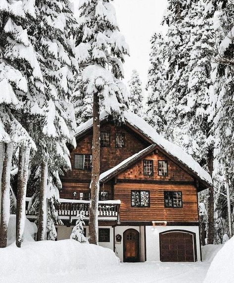 Winter ❄️🥶 uploaded by soniavasquez2357 on We Heart It Winter House Exterior, Snowy Cabin, Pinterest Christmas, Sugar Plums, Cabin In The Woods, Winter Aesthetic, Cabins In The Woods, Winter House, In The Woods