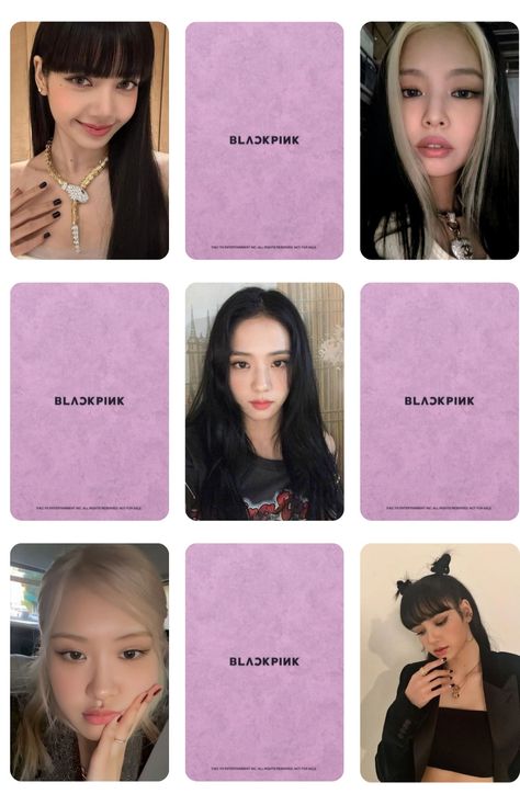 blackpink pc Photocard Template Printable Blackpink, Blackpink Card Printable, Blackpink Lomocards, Blackpink Lomo Card, Kpop Foto Cards, Lomo Card Blackpink, Blackpink Fotocard, Blackpink Printable, Blackpink Card