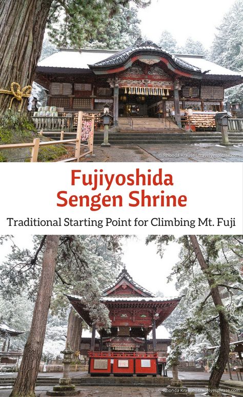 travelyesplease.com | Fujiyoshida Sengen Shrine- Traditional Starting Point for Climbing Mt. Fuji (Blog Post) | Fuji Five Lakes- Japan, Asia Best Restaurants In Tokyo, Asian Travel, Fellow Travelers, Globe Travel, Japan Vacation, Japan Travel Tips, Travel Globe, Travel Asia, Travel Writing