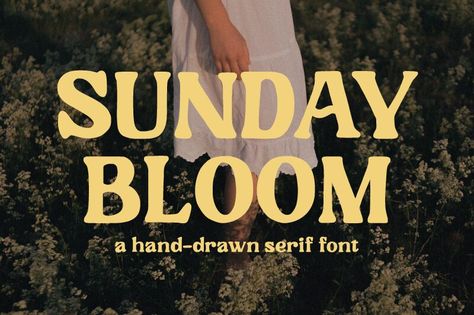 Sunday Bloom, a mesmerizing handdrawn serif font by Prioritype Co, adds a touch of elegance to any project. Font Aesthetic, Monoline Font, Fonts Serif, Hand Drawn Font, Boho Fonts, Font Vintage, Font Bubble, Font Calligraphy, Font Lettering