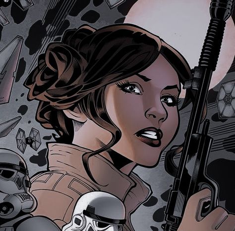 Star Wars Comic Aesthetic, Star Wars Comic Pfp, Star Wars Profile Pic, Star Wars Pfp Aesthetic, Star Wars Aesthetic Icons, Star Wars Comic Icons, Leia Pfp, Leia Organa Fanart, Princess Leia Icon