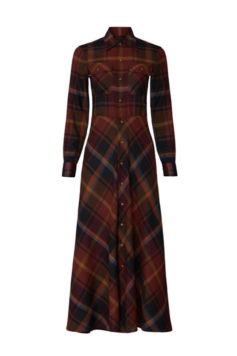 Long Plaid Shirt Dress by Polo Ralph Lauren for $100 | Rent the Runway Tartan Fashion, Plaid Shirt Dress, Flannel Shirt Dress, Ralph Lauren Plaid, Plaid Dress Shirt, Wool Shirt, Rent The Runway, Weekend Wardrobe, Ralph Lauren Dress