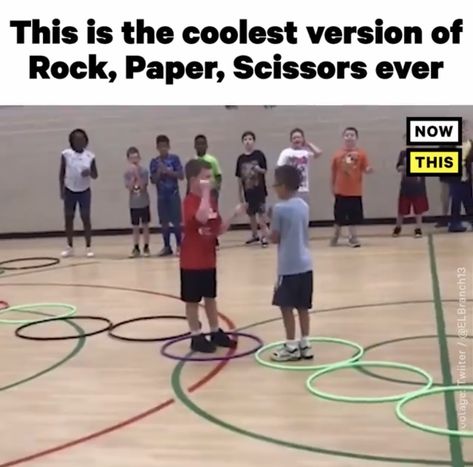 Rock Paper Scissors Hula Hoop Game, Hula Hoop Rock Paper Scissors Game, Funny Games For Groups, Gym Games For Kids, Camp Games, Jungle Thema, Pe Activities, Fun Group Games, Pe Lessons