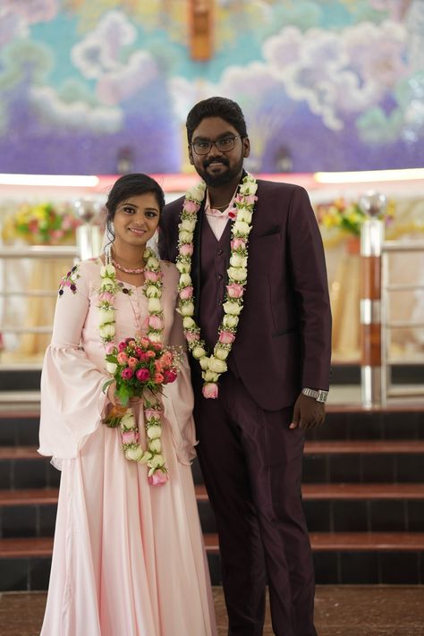 Tamil Groom, Kerala Bride, Christian Wedding, Just Married, Kerala