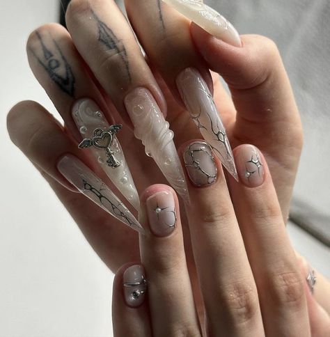 Big Nails, Punk Nails, Goth Nails, Glow Nails, Crazy Nails, Really Cute Nails, Nails Only, Kawaii Nails, Luxury Nails