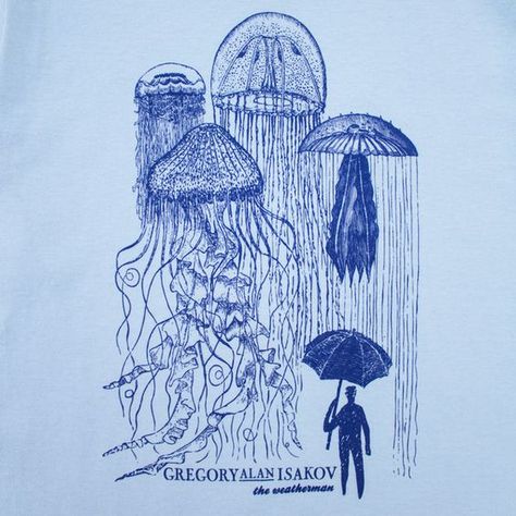 Gregory Alan Isakov, Jellyfish Light, Light Blue T Shirt, Nostalgia Art, Cool Journals, Dorm Posters, Music Posters, Tat Ideas, Blue T Shirt