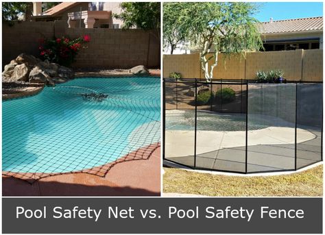 Pool Net Cover, Pool Fence Ideas, Pool Safety Net, Pool Plans, Pool Safety Fence, Pool Safety Covers, Pool Nets, Swimming Pool Safety, Pool Fencing