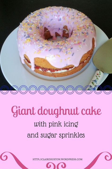 Donut Flavored Cake, Donut Hole Cake Birthday, Doughnut Shaped Birthday Cake, Giant Donut Birthday Cake, Doughnut Grow Up Cake, Glazed Buttermilk Donut Cake, Giant Donut Cake, Ring Doughnut, Donut Icing