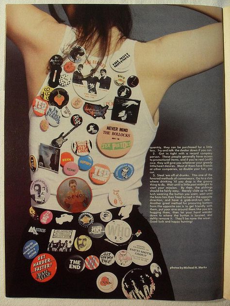 CREEM MAGAZINE 1980 ROCK AND ROLL PINBACK BUTTON PHOTO LAYOUT (1) by Christian Montone, via Flickr Patti Smith Group, Creem Magazine, Rude Girl, Photo Layout, Photo Layouts, Cool Pins, Pinback Button, Up Girl, Button Pins