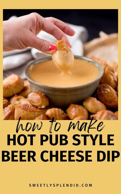 Enjoy a delicious pub-style beer cheese dip with our ultimate recipe! Perfect for pretzels, this quick and easy appetizer made with Yuengling lager is hot and ready to impress. Hot Beer Cheese Dip Crock Pot, Beer Themed Party Food, Buffalo Wild Wings Beer Cheese Dip, How To Make Beer Cheese, Hot Sausage Beer Cheese Dip, Warm Beer Cheese Dip, Oven Dips, Easy Warm Appetizers, Dipping Sauce For Pretzels