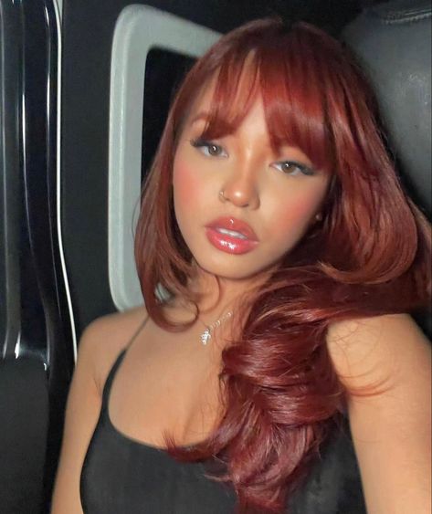 Pamela Rose Hair, Pelo Color Caoba, 2022 Hair Color, Fall Golden Hour, Pamela Rose, Color Tutorial, Amber Hair, Wine Hair, Red Hair Inspo