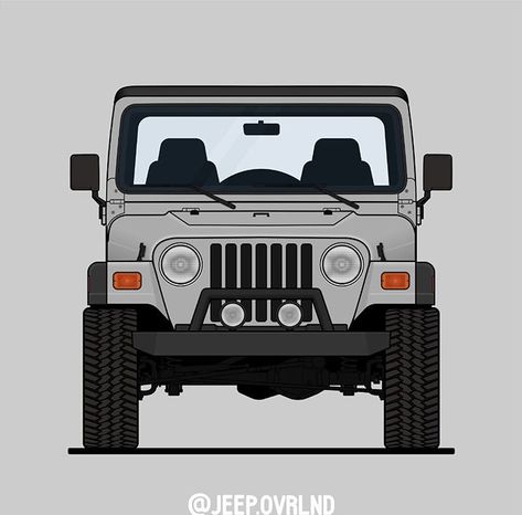 Kode Canva, Silver Jeep, Jeep Art, Jeep Stickers, Jeep Photos, Mahindra Thar, Bmw Art, Bike Drawing, Bunny Painting