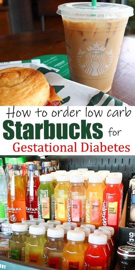 Starbucks For Diabetics, Gd Meals, Sugar Free Starbucks Drinks, Low Carb Starbucks Drinks, Low Carb Starbucks, Café Starbucks, What Can I Eat, Makanan Diet, Pregnancy Food