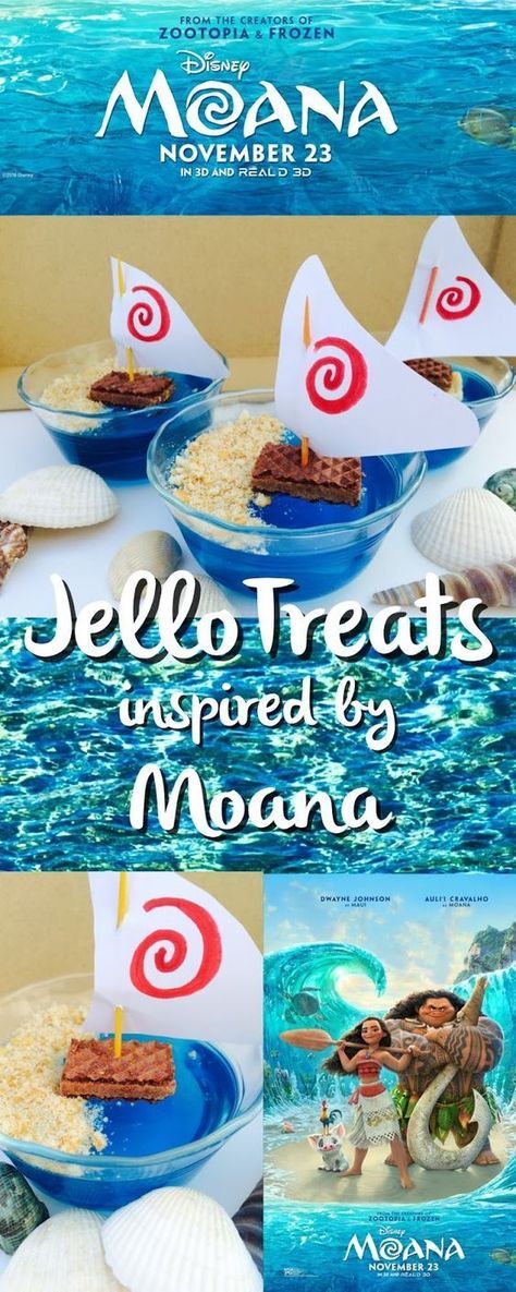 The Ultimate Pinterest Party, Week 125 The Jersey Momma: Disney's Moana-Inspired Jello Treats Moana Recipes, Crafts For Him, Jello Treats, Hawai Party, Moana Theme Birthday, 4de Verjaardag, Moana Theme, Moana Themed Party, Moana Birthday Party