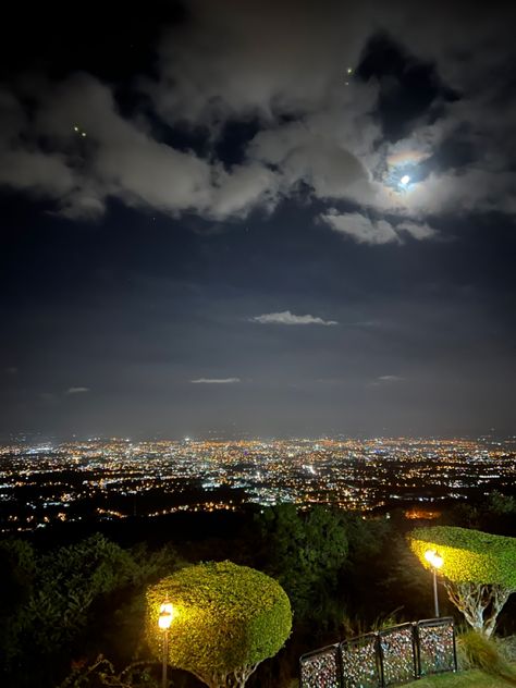 Night time Mountain View from restaurant looking towards Santiago in Dominican Republic. Dominican Republic At Night, Dominican Republic Santiago, Santiago Dominican Republic, Hard Rock Riviera Maya, Dominican Republic Travel, Paz Mental, Concert Aesthetic, Camp David, Travel Diaries