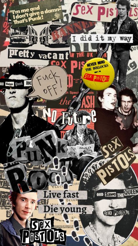 Punk Background, Punk Collage, Punk Rock Art, Rock Collage, Punk Wallpaper, Save Rock And Roll, Punk Culture, Own Place, Punk Poster