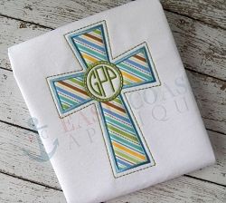 Simple Cross Applique - 4 Sizes! | What's New | Machine Embroidery Designs | SWAKembroidery.com East Coast Applique Svg Shapes, Cross Applique, Charm Bookmark, Cross Embroidery, Simple Cross, Easter Religious, A Monogram, Circle Monogram, Decorative Stitching