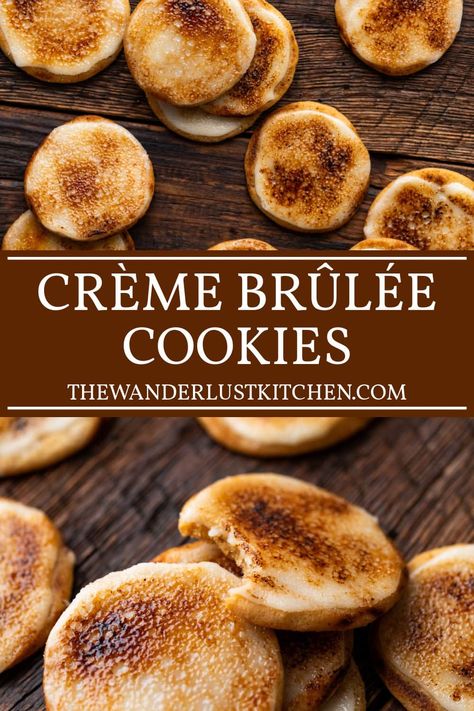 Crème Brûlée Cookies Recipe Crème Brûlée Cookies, Creme Brulee Cookies, Creme Brulee Cookie Recipe, Creme Brulee Cookie, Brulee Recipe, Thanksgiving 2024, Sweet Treats Desserts, Iced Sugar Cookies, Cookie Recipes Homemade