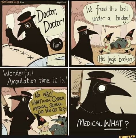 Plague Doctors, Cosmic Comics, Drawing Bases, Plague Doctor, Drawing Tutorials, Cute Comics, Memes Funny, Comic Strip, Tumblr Funny