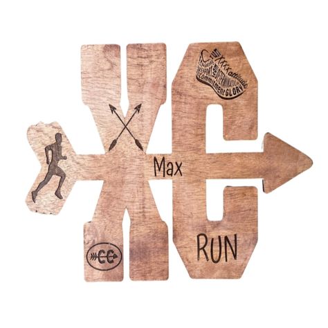 Elevate your home decor with these personalized Cross-Country Wood Wall Signs 🏃‍♂️🌲 Handmade with engraved designs and a walnut stain finish, perfect for any room! #WoodSign #PersonalizedGift #CrossCountry #HomeDecor Cross Country Room Decor, Cross Country Gifts For Runners, Cross Country Signs, Cross Country Gift Ideas, Cross Country Gift, Cross Country Coaching, Country Themed Parties, Senior Night Gifts, Cross Country Running