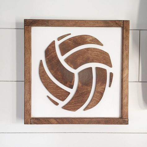 Sports Bedroom Decor, Volleyball Signs, Sports Bedroom, Sport Bedroom, Sports Signs, Sport Basketball, Handmade Sign, Football Kids, Sports Decorations