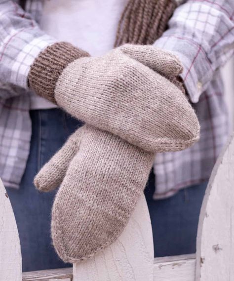 Vanilla Mittens Knitting Pattern - Originally Lovely Mittens Knitting Pattern, Mittens Knitting, Mitten Pattern, Cowl Knitting Pattern, Aran Weight Yarn, Mittens Pattern, Thick Yarn, Knit Mittens, Hat Knitting Patterns