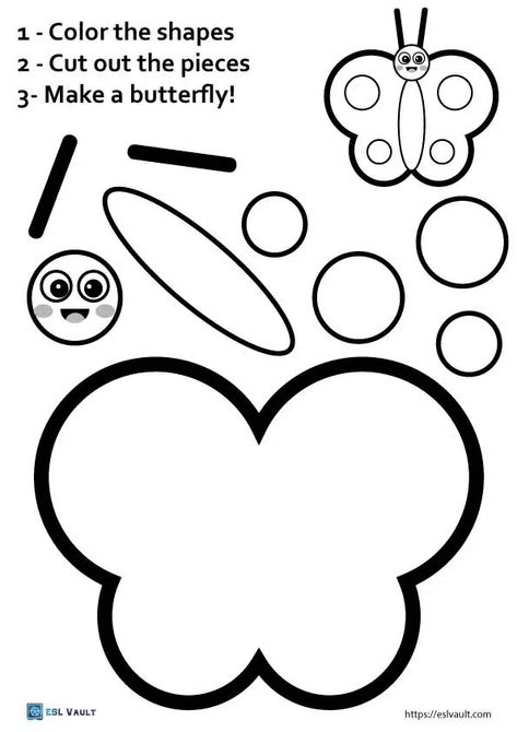 Wood Letter Crafts, Prek Worksheets, Butterfly Crafts Preschool, Butterfly Lessons, 1st Grade Crafts, Preschool Worksheets Free Printables, Fall Worksheets, Butterflies Activities, Printable Butterfly