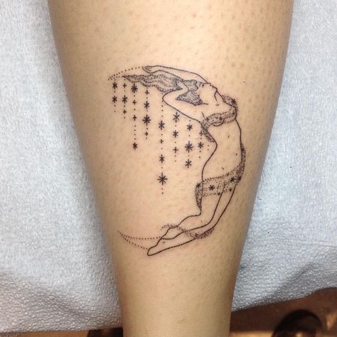 🌙moon lady for Sally #handpoked @savedla Tati Compton, Moon Lady, Handpoke Tattoo, Hand Poked Tattoo, Poke Tattoo, Hand Poke, Skin Art, Piercing Tattoo, Get A Tattoo