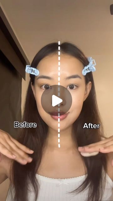 Jing on Instagram: "Trying the 🔦 facial contour/highlight hack from Xiaohongshu 🫣#xiaohongshu #xiaohongshumakeup #chinesemakeup #asianmakeup #makeuptips #makeuptutorial #contourtutorial" Asian Face Contour, Contour Asian, Asian Face, Contour Tutorial, Face Contour, Chinese Makeup, Contour Highlight, Makeup Transformation, Face Contouring