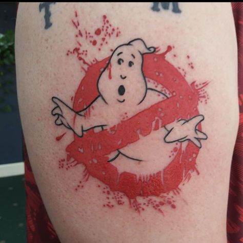 Ghostbusters Tattoo, Ghostbusters Party, Blood Splatter, Ghost Busters, Leg Sleeve, Leg Sleeves, Spiritual Path, Ghostbusters, Flash Tattoo