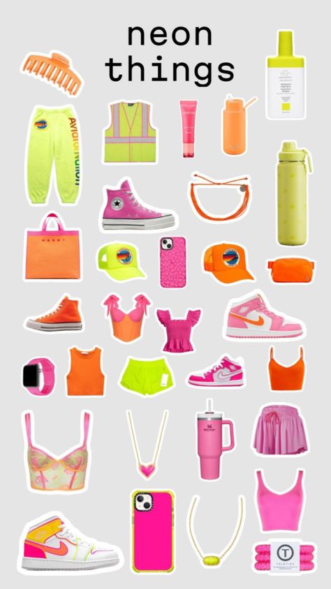 Easter Birthday Decorations, Neon Party Outfits, Preppy Wishlist, Recreate Outfits, Spirit Week Outfits, Preppy Accessories, Cute Group Halloween Costumes, Week Outfits, Preppy Fits