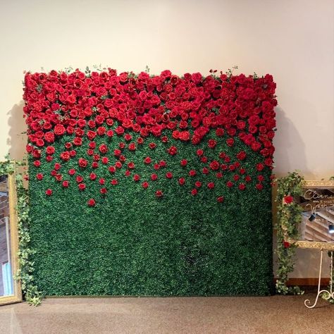 Boxwood Hedge Wall For Rental 
Rental Information : https://www.enchantedwallflowers.com/ Wedding Arch Rental, Boxwood Hedge Wall, Hindu Wedding Decorations, Ganpati Decoration Theme, Hedge Wall, Flower Wall Rental, Engagement Stage Decoration, Circle Arch, Flower Backdrop Wedding