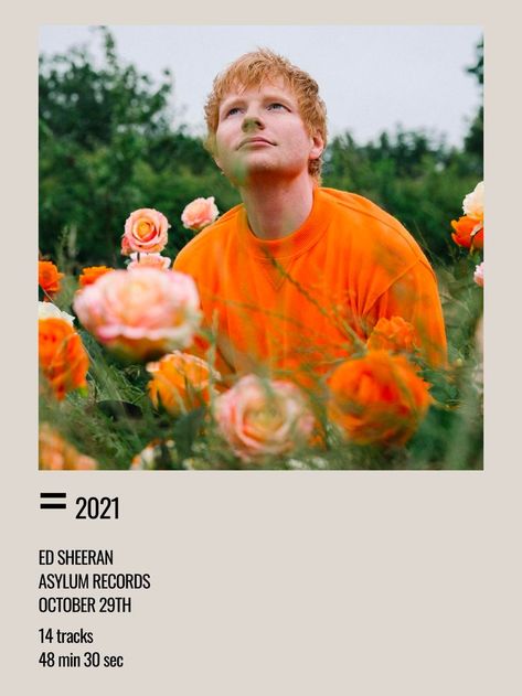 Ed Sheeran Equals, Ed Sheeran Poster, Polaroid Album, Aesthetic Polaroid, Minimal Aesthetic, Ed Sheeran