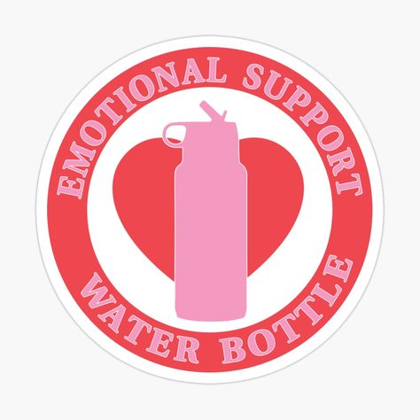 Emotions Make Us Human, Dorm Cute, Funny Humor Quotes, Quotes Support, Emotional Support Water Bottle, Emotional Damage, Bottle Girls, Humor Quotes, Hydroflask Stickers