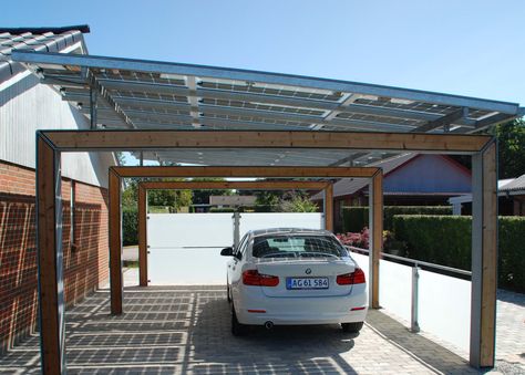 Solar Pergola, Carport Modern, Modern Carport, Solar Carport, Casas Country, Car Shed, Carport Plans, Pergola Carport, Carport Garage