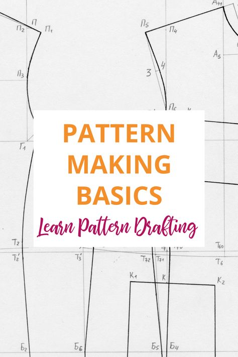 If you love to sew your own clothes, you’ve definitely come across and used commercial sewing patterns at some point, but did you know that those patterns originate from blocks or slopers? And those blocks and slopers are created using a technique called pattern drafting. Pattern drafting is a pattern making process using the measurements of different body areas to create basic patterns – or blueprints if you like – of essential pattern blocks – this is often referred to as a pattern set! Drafting Clothing Patterns, How To Make A Sewing Pattern From Clothes, Basic Patterns Sewing, Basic Clothes Sewing Patterns, Drafting Your Own Sewing Patterns, Draft Pattern From Clothes, How To Pattern Draft, Create Sewing Pattern, Self Drafting Patterns