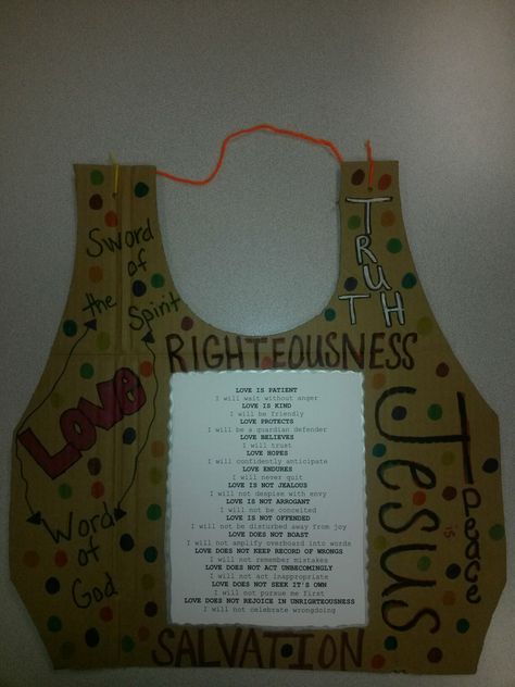 Diy Breastplate, Breastplate Of Righteousness Lesson, Armor Of God Crafts For Teens, Breastplate Of Righteousness Game, Breastplate Of Righteousness Coloring Page, Breastplate Of Righteousness Craft, Breastplate Of Righteousness, Armor Of God Belt Of Truth Craft, Bible Decor