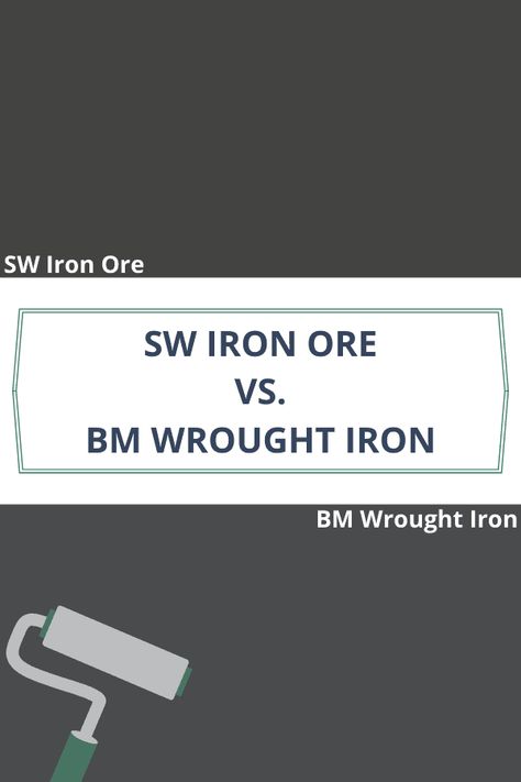 Sherwin Williams Iron Ore - How to Nest for Less™ Iron Ore Versus Wrought Iron Paint, Iron Ore Walls Sherwin Williams, Bm Wrought Iron Exterior, Sherwin Williams Wrought Iron, Iron Ore Painted Furniture, Benjamin Moore Wrought Iron Exterior, Wrought Iron Sherwin Williams, Benjamin Moore Iron Ore, Iron Ore Garage Door