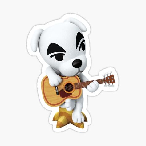 K.k. Animal Crossing, Animal Crossing Stickers Printable, Kk Slider Fanart, Kk Animal Crossing, Animal Crossing Kk Slider, Kk Slider Songs, Animal Crossing K K Slider, Acnh Stickers, Animal Crossing Stickers