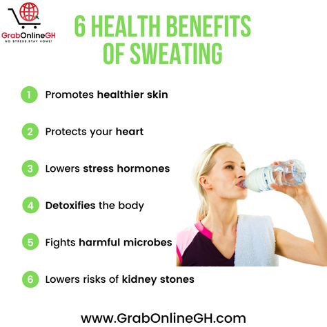 6 HEALTH BENEFITS OF SWEATING 1.0 Promotes healthier skin 2.0 Protects your heart 3.0 Lowers stress hormones 4.0 Detoxifies the body 5.0 Fights harmful microbes 6.0 Lowers risks of kidney stones . . . . . . . . . . . . . . . . . . . . . . . . . . . . . . . . . . . . . . . . . . . . . . . . . . . . . . . . . . . . . . . . . . . . . . . . . . . . . . Benefits Of Sweating, Athlete Motivation, Gym Nutrition, Nutrition Coaching, Online Personal Training, Protect Your Heart, Functional Fitness, Personalized Nutrition, Lifestyle Coaching