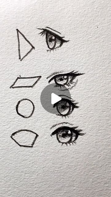 Drawing Tutorial Eyes, Eyes Step By Step Drawing, It Sketch, Design Diagram, Drawing Eyes, Eye Sketch, Types Of Eyes, Female Eyes, Eye Tutorial