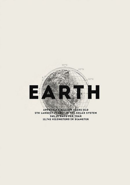 Planet Infographic, Earth Graphic Design, Earth Facts, Earth Graphic, Futuristic Typography, Earth Logo, Earth Poster, Earth Illustration, Earth Design