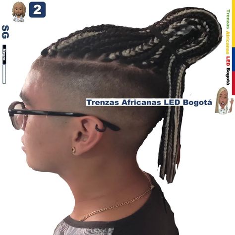 Grosor Semi Gruesas, Color Negro y blanco, Puntas Lisas. 📞3015285634 🌴 Trenzas Africanas LED Bogota 🇨🇴 Cornrows For Men, Hair Wrap, Dreadlocks, For Men, Led, Hair Styles, Hair, Beauty, Color