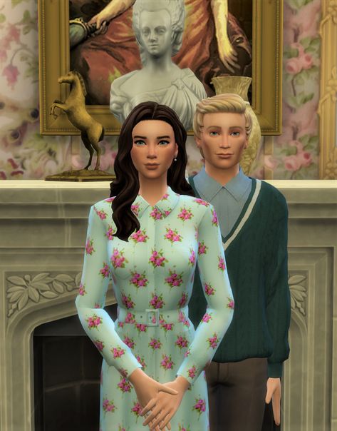 Royal Couple Portraits 1 | Royal Carrington on Patreon Sims 4 Royal, Royal Poses, Sims Memes, Royal Couple, Sims House Design, Maternity Poses, Standing Poses, Taxi Driver, Sims Mods