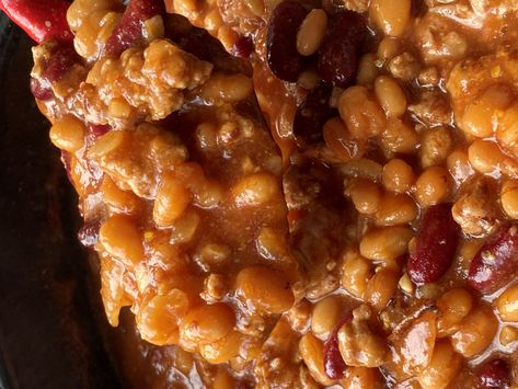 RANCH STYLE BAKED BEANS Ranch Style Baked Beans, Ranch Beans, Southern Baked Beans, Cowboy Baked Beans, Beans Baked, Pork And Beans, Cranberry Baking, Baked Beans Recipe, Perfect Baked Potato