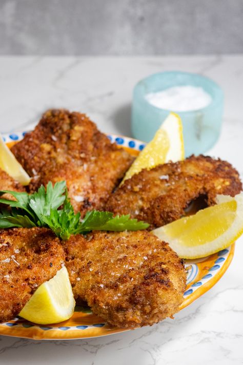 Pork Milanese Giada, Pork Milanese Recipe, Pork Milanese, Milanese Recipe, Pork Dinners, Giada De Laurentiis Recipes, Boneless Pork Loin Chops, Giada Recipes, Boneless Pork Loin