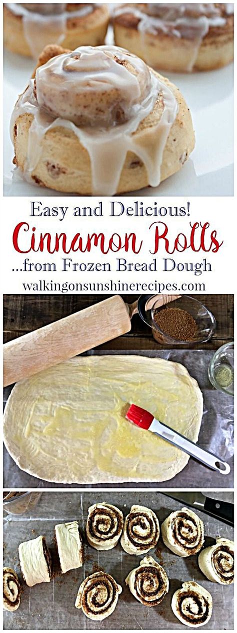 Homemade Cinnamon Rolls Using Frozen Bread Dough, Cinnamon Buns From Frozen Bread Dough, Cinnamon Rolls From Bread Dough, Cinnamon Rolls Made From Frozen Bread Dough, Recipes Using Bread Dough, Cinnamon Rolls From Frozen Bread, Easy Cinnamon Rolls, Cake Cinnamon, Cookie Recipes From Scratch