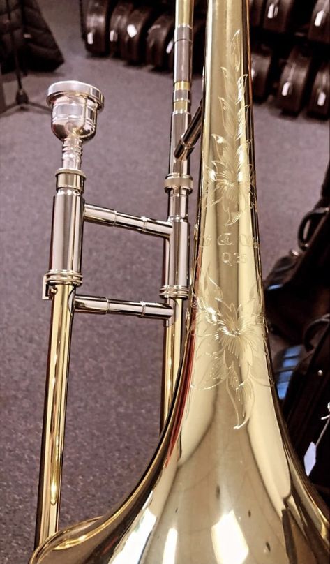 Trombone Jokes, Trumpet Aesthetic, Trombone Aesthetic, Trombone Instrument, Trombone Art, Pretty Instruments, Trombone Music, Band Aesthetic, Easy Piano Songs