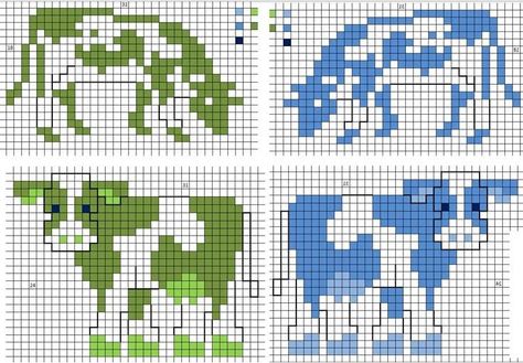 Cow Cross Stitch, Cross Stitch Cow, Cross Stitch Border Pattern, Crochet Quilt, Cross Stitch Borders, Bobble Stitch, Diy Cross Stitch, Cross Stitch Animals, Free Cross Stitch