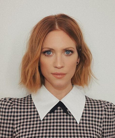 Brittany Snow Brittany Snow Red Hair, Brittany Snow Hair, Red Bob Hair, John Tucker Must Die, Hairstyle And Color, The Sunset Strip, Short Red Hair, Long Bobs, Brittany Snow